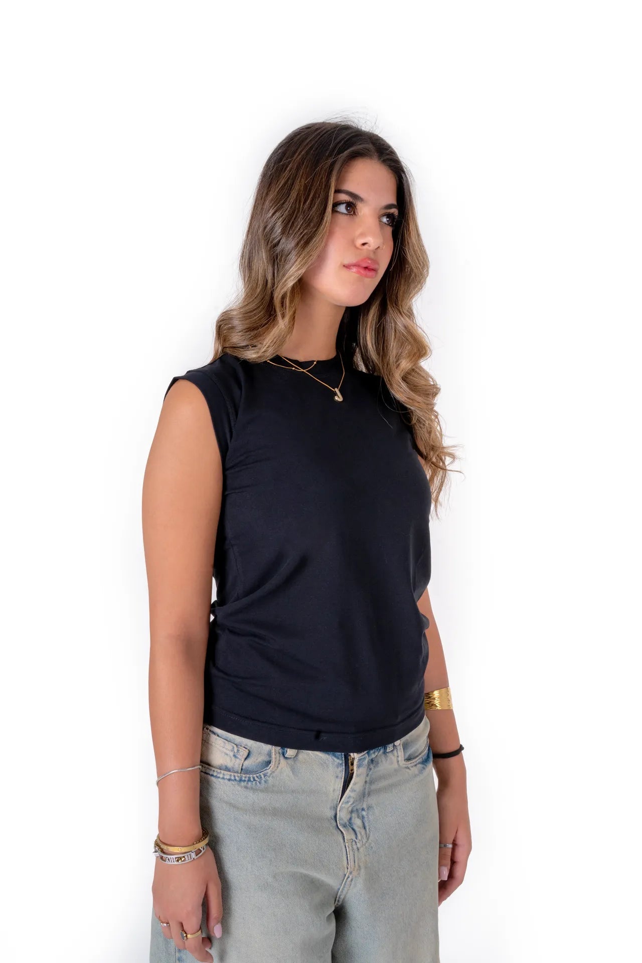 BaseTee | Organic Cotton Sleeveless - Thara' - product_type#